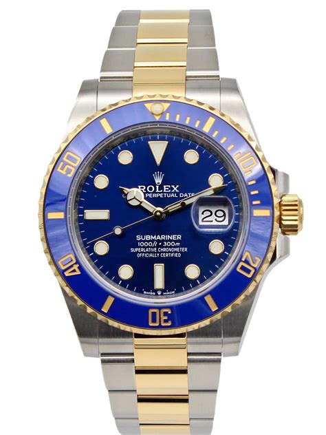 Rolex blue submariner watch